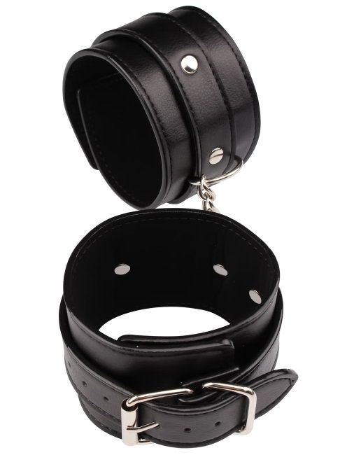 Черные оковы Classic Ankle Cuffs - Chisa - купить с доставкой в Воронеже