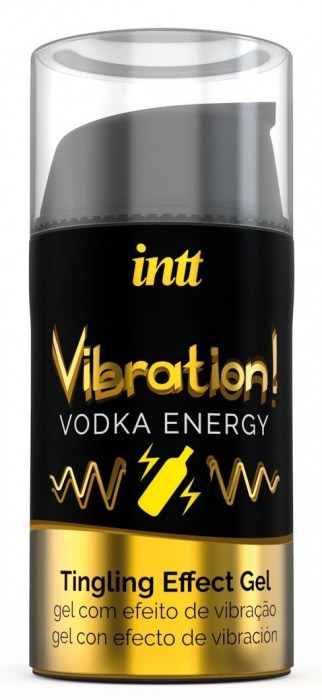 Жидкий интимный гель с эффектом вибрации Vibration! Vodka Energy - 15 мл. - INTT - купить с доставкой в Воронеже