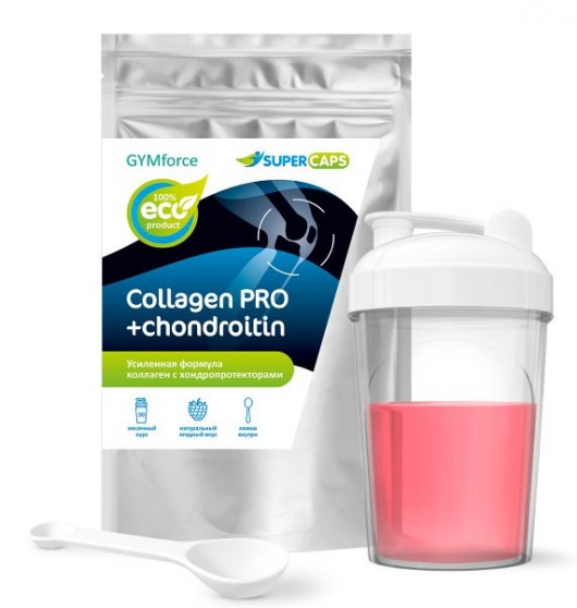 Натуральный коллаген с хондропротекторами GYMforce PRO - 150 гр. - SuperCaps - купить с доставкой в Воронеже
