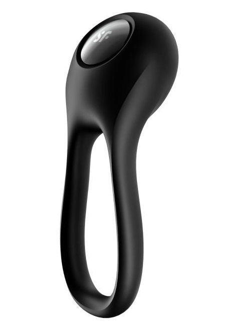 Черное эрекционное виброкольцо Majestic Duo - Satisfyer - в Воронеже купить с доставкой