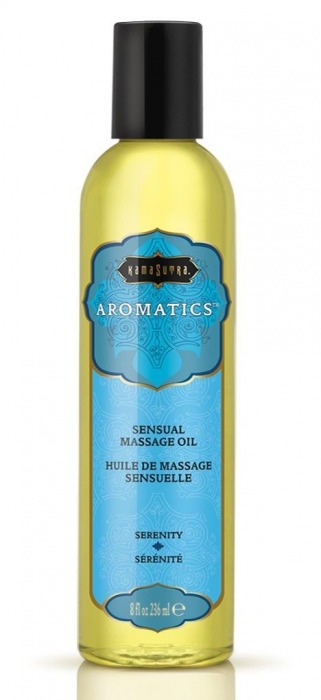 Массажное масло с травяным ароматом Serenity - 236 мл. - Kama Sutra - купить с доставкой в Воронеже