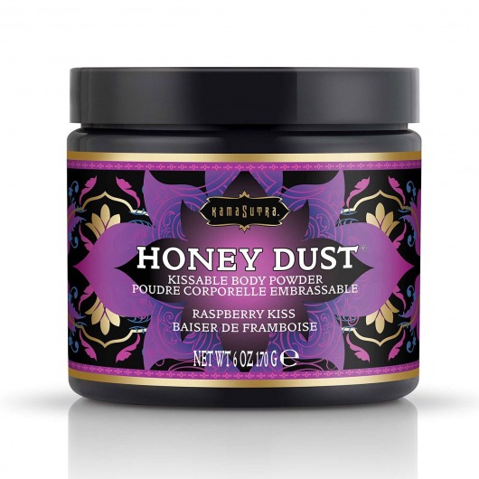 Пудра для тела Honey Dust Body Powder с ароматом малины - 170 гр. - Kama Sutra - купить с доставкой в Воронеже