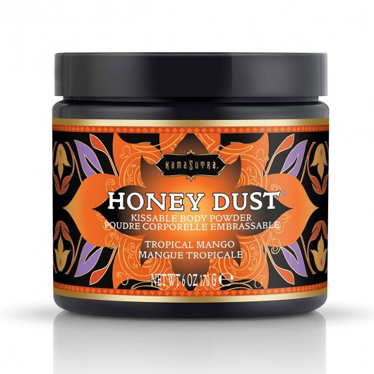 Пудра для тела Honey Dust Body Powder с ароматом манго - 170 гр. - Kama Sutra - купить с доставкой в Воронеже