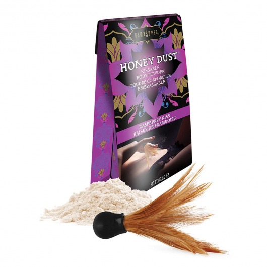 Пудра для тела Honey Dust Body Powder с ароматом малины - 28 гр. - Kama Sutra - купить с доставкой в Воронеже