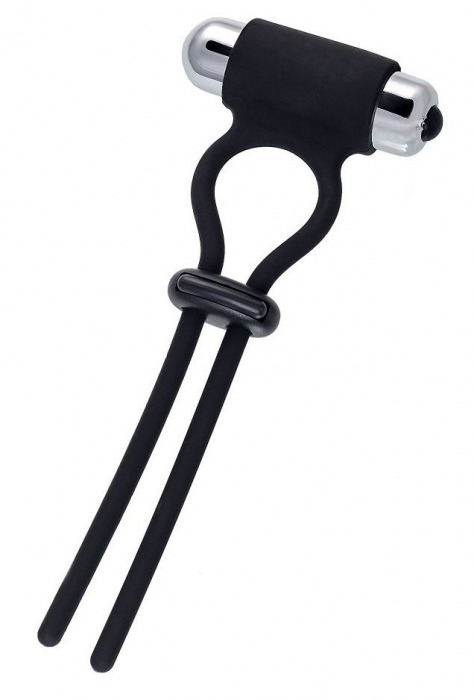 Черное эрекционное лассо на пенис Jat - A-toys - в Воронеже купить с доставкой