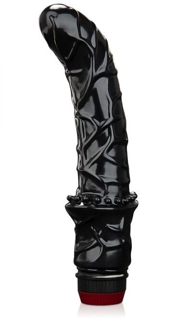 Черный вибромассажер простаты 6  Premium Prostate Massager - BlueLine - в Воронеже купить с доставкой