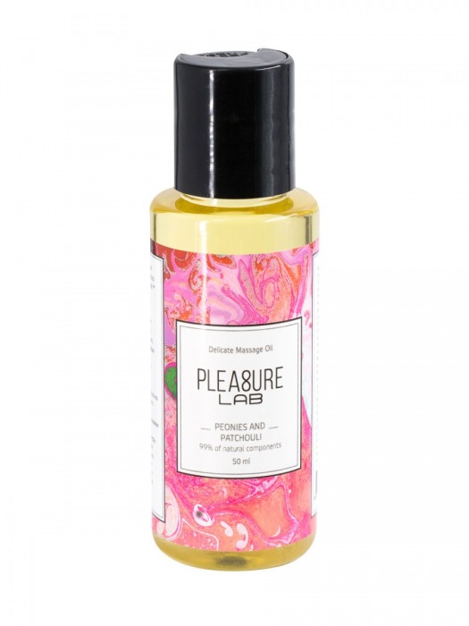 Массажное масло Pleasure Lab Delicate с ароматом пиона и пачули - 50 мл. - Pleasure Lab - купить с доставкой в Воронеже