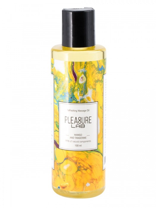 Массажное масло Pleasure Lab Refreshing с ароматом манго и мандарина - 100 мл. - Pleasure Lab - купить с доставкой в Воронеже