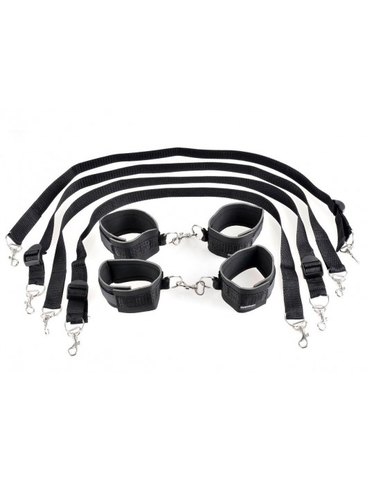 Набор для бондажа Cuff And Tether Set - Pipedream - купить с доставкой в Воронеже