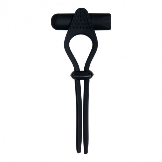 Черное эрекционное лассо с вибропулей Black Tie Affair - Zero Tolerance - в Воронеже купить с доставкой