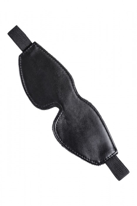 Черная маска Anonymo из искусственной кожи - ToyFa - купить с доставкой в Воронеже