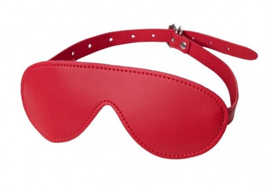 Красная маска Anonymo из искусственной кожи - ToyFa - купить с доставкой в Воронеже