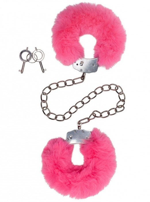 Металлические оковы с розовым мехом - Le Frivole - купить с доставкой в Воронеже