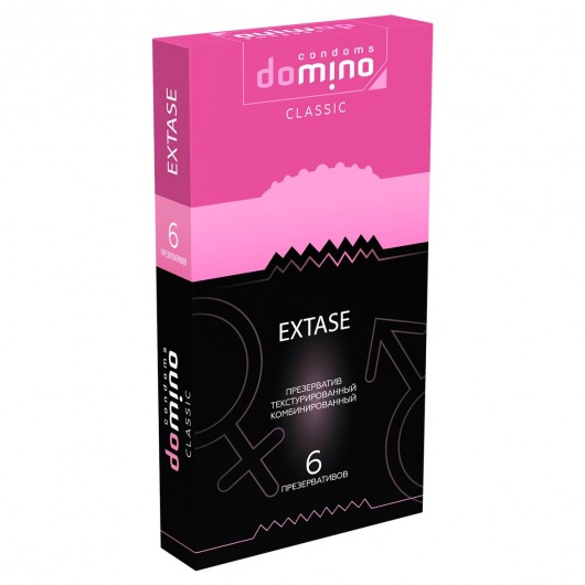 Презервативы с точками и рёбрышками DOMINO Classic Extase - 6 шт. - Domino - купить с доставкой в Воронеже