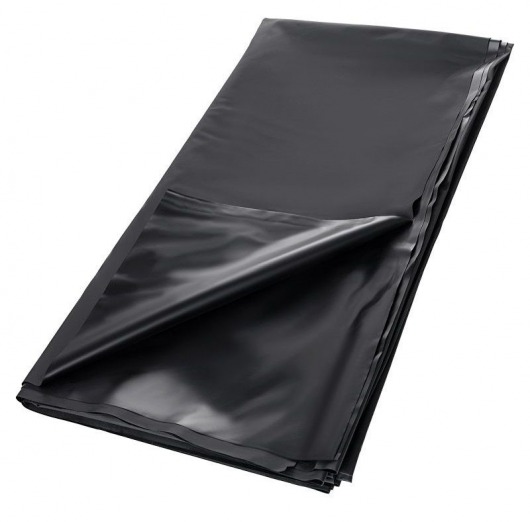 Черная простыня для секса из ПВХ - 220 х 200 см. - ToyFa - купить с доставкой в Воронеже
