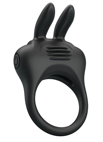 Черное эрекционное кольцо с вибрацией Davion - Baile - в Воронеже купить с доставкой