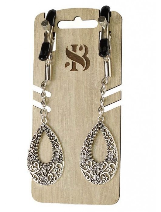 Изысканные зажимы на соски с подвесками  Шахерезада - Sitabella - купить с доставкой в Воронеже