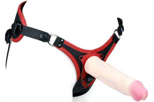 Пояс унисекс UNISEX Style с 2 насадками - LOVETOY (А-Полимер) - купить с доставкой в Воронеже