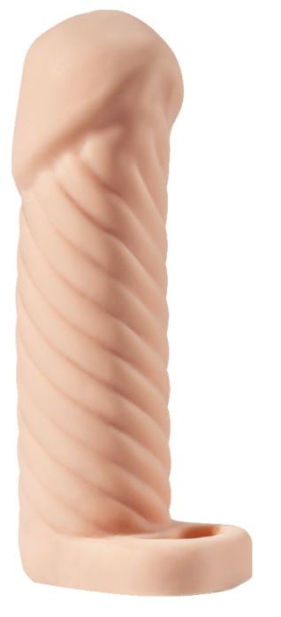 Телесная насадка-удлинитель KLEON с кольцом - 15 см. - Sitabella - в Воронеже купить с доставкой