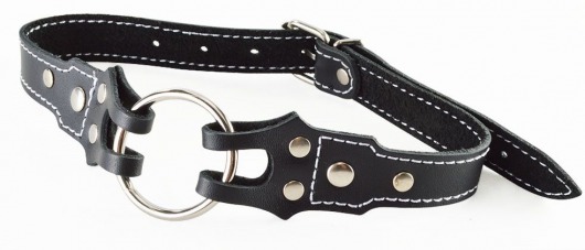 Кляп-рамка на ремешках с контрастной строчкой - Sitabella - купить с доставкой в Воронеже