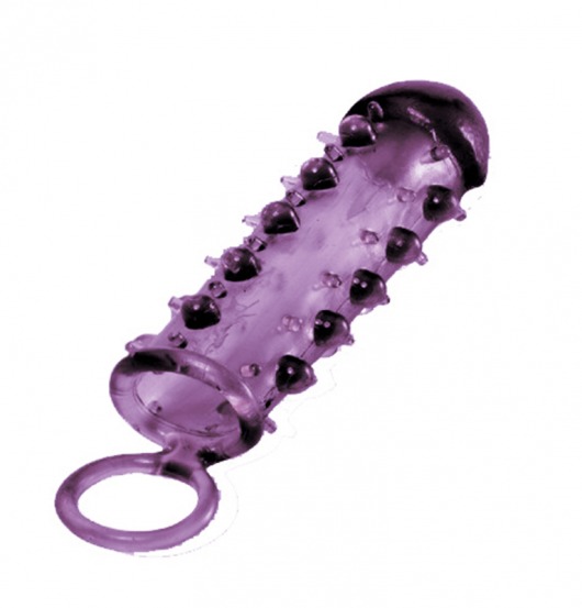 Закрытая фиолетовая насадка с пупырышками SAMURAI PENIS SLEEVE PURPLE - 14,5 см. - NMC - в Воронеже купить с доставкой
