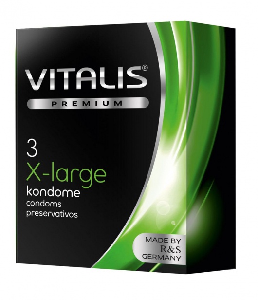 Презервативы увеличенного размера VITALIS PREMIUM x-large - 3 шт. - Vitalis - купить с доставкой в Воронеже