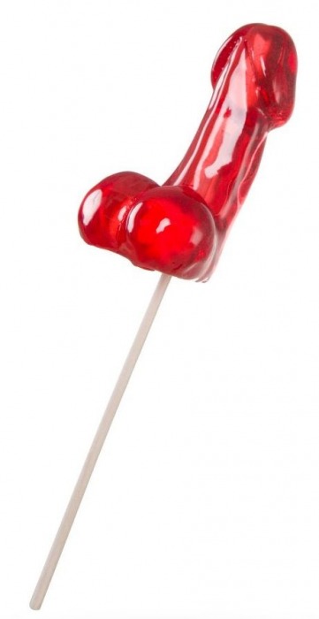 Красный леденец в форме фаллоса со вкусом виски - Sosuчki - купить с доставкой в Воронеже