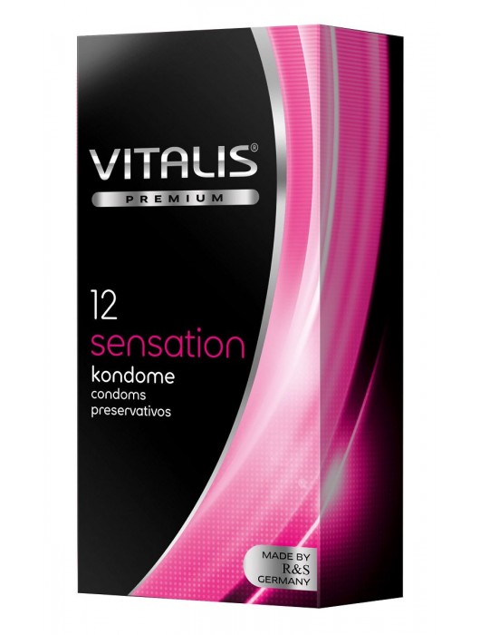 Презервативы VITALIS PREMIUM sensation с пупырышками и кольцами - 12 шт. - Vitalis - купить с доставкой в Воронеже