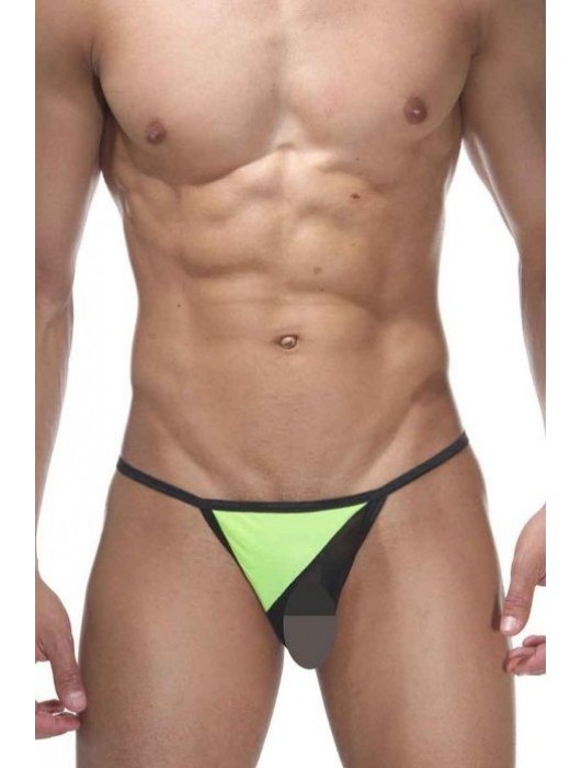 Мужские открытые трусы-стринги с контрастным треугольником - La Blinque купить с доставкой