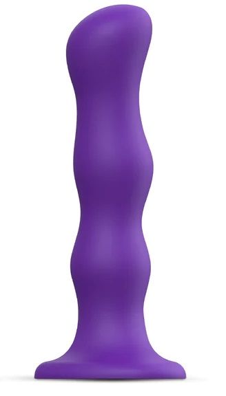 Фиолетовая насадка Strap-On-Me Dildo Geisha Balls size XL - Strap-on-me - купить с доставкой в Воронеже