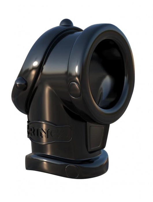 Черная насадка для пениса Cock Pipe with Ball-Stretcher - Pipedream - в Воронеже купить с доставкой