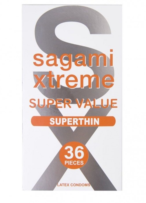 Ультратонкие презервативы Sagami Xtreme Superthin - 36 шт. - Sagami - купить с доставкой в Воронеже