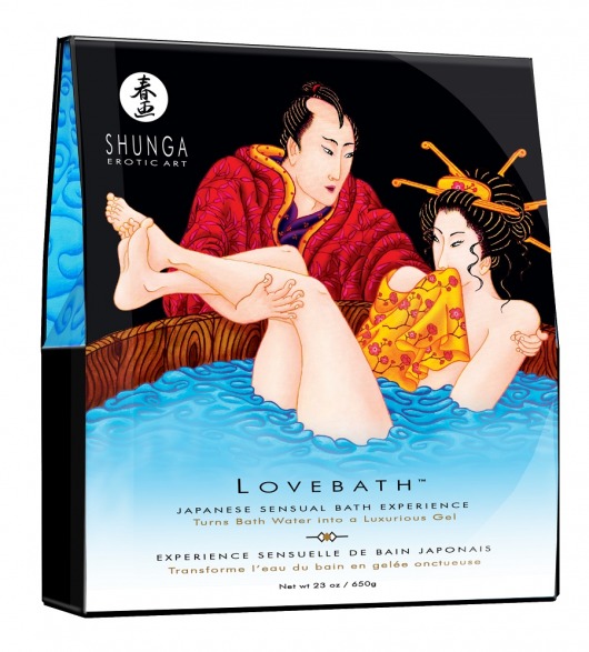 Соль для ванны Lovebath Ocean temptation, превращающая воду в гель - 650 гр. - Shunga - купить с доставкой в Воронеже