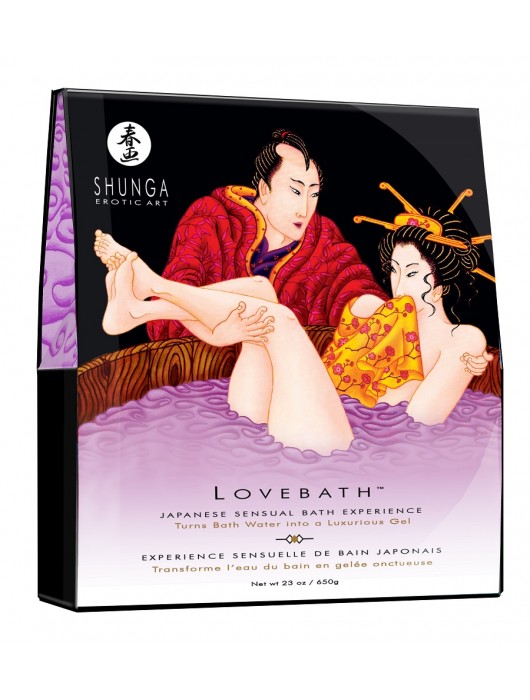 Соль для ванны Lovebath Sensual lotus, превращающая воду в гель - 650 гр. - Shunga - купить с доставкой в Воронеже