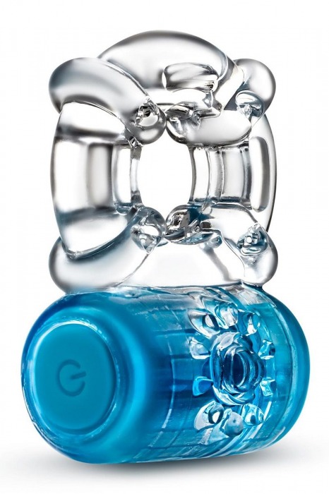 Синее эрекционное виброкольцо One Night Stand Vibrating C-Ring - Blush Novelties - в Воронеже купить с доставкой