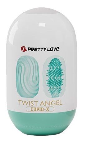 Бирюзовый мастурбатор-яйцо Twist Angel - Baile - в Воронеже купить с доставкой