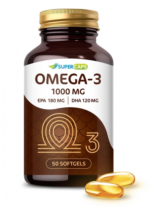 Пищевая добавка SuperCaps OMEGA-3 - 50 капсул (1000 мг) - SuperCaps - купить с доставкой в Воронеже