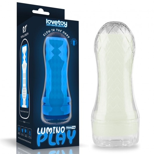 Светящийся в темноте мастурбатор Lumino Play Masturbator Pocketed - Lovetoy - в Воронеже купить с доставкой