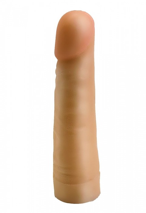 Телесный фаллос-насадка для трусиков с плугом - 17,5 см. - LOVETOY (А-Полимер) - купить с доставкой в Воронеже