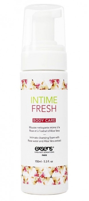 Органическая интимная очищающая пенка Intime Fresh - 150 мл. - Exsens - купить с доставкой в Воронеже