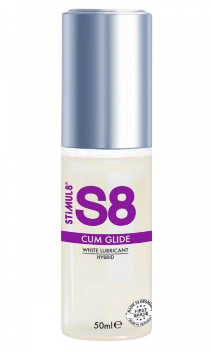 Гибридный лубрикант S8 Hybrid Cum Glide с консистенцией спермы - 50 мл. - Stimul8 - купить с доставкой в Воронеже