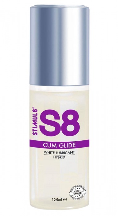Гибридный лубрикант S8 Hybrid Cum Glide с консистенцией спермы - 125 мл. - Stimul8 - купить с доставкой в Воронеже