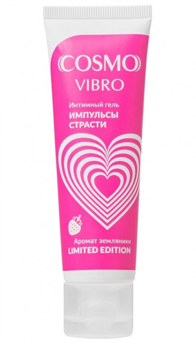 Возбуждающий гель на водно-силиконовой основе Cosmo Vibro с ароматом земляники - 50 гр. - Биоритм - купить с доставкой в Воронеже