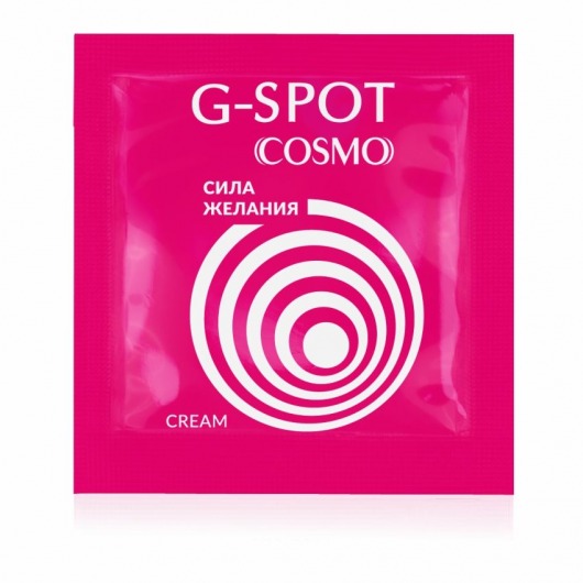 Стимулирующий интимный крем для женщин Cosmo G-spot - 2 гр. - Биоритм - купить с доставкой в Воронеже