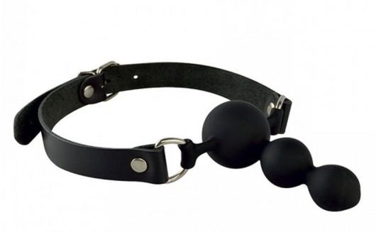 Силиконовый кляп-ёлочка на кожаных ремешках - Sitabella - купить с доставкой в Воронеже