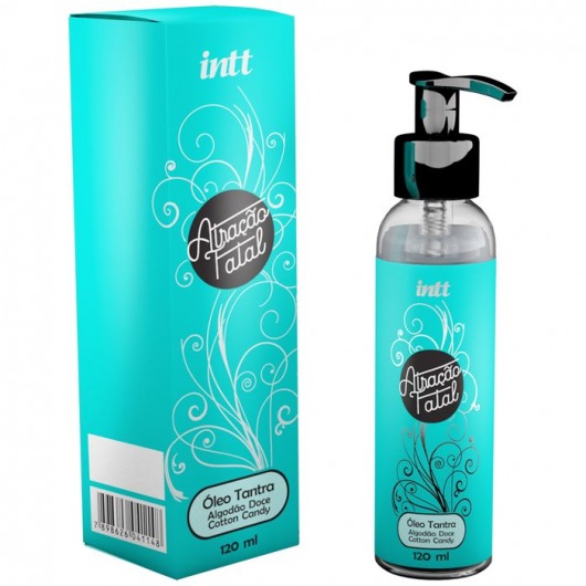 Массажное масло Atracao Fatal Cotton Candy с ароматом сладкой ваты - 120 мл. - INTT - купить с доставкой в Воронеже