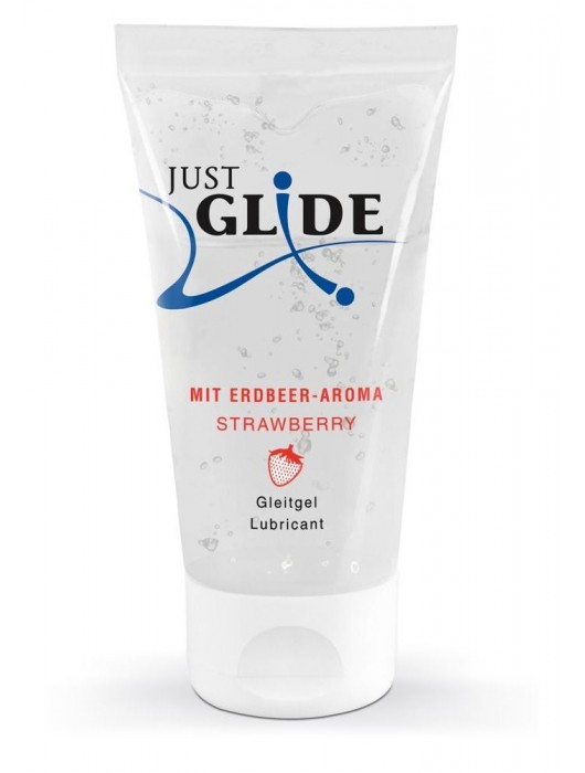 Лубрикант на водной основе Just Glide Strawberry с ароматом клубники - 50 мл. - Orion - купить с доставкой в Воронеже