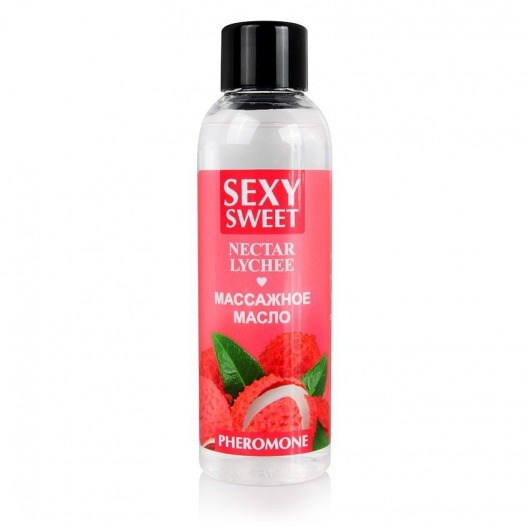 Массажное масло Sexy Sweet Nectar Lychee с феромонами и ароматом личи - 75 мл. - Биоритм - купить с доставкой в Воронеже