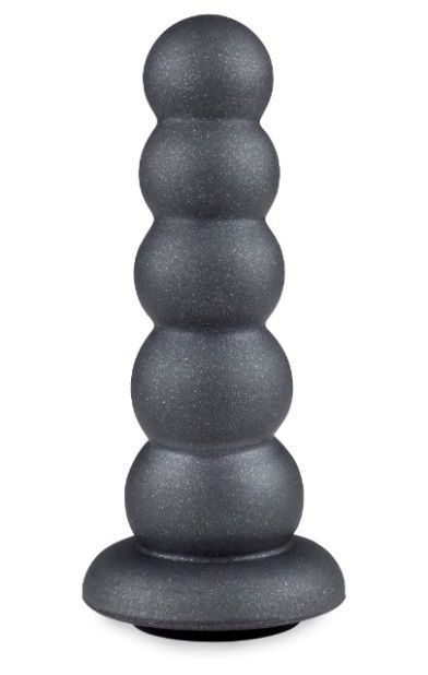 Серая насадка-ёлочка PLATINUM 4,5’’ - 12,5 см. - LOVETOY (А-Полимер) - купить с доставкой в Воронеже