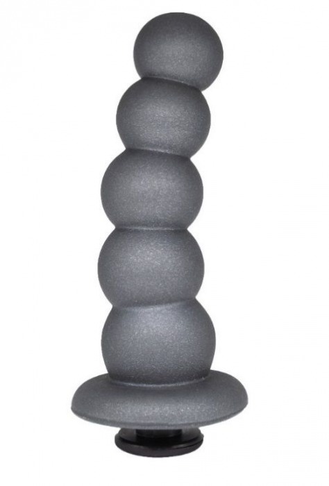 Серая насадка-ёлочка PLATINUM 5,5’’ - 15,5 см. - LOVETOY (А-Полимер) - купить с доставкой в Воронеже